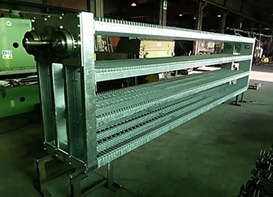 Carrello per essiccatoio zincato con ruote